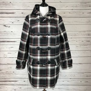 Plaid Wool Blend Jacket Size 0X EUC
